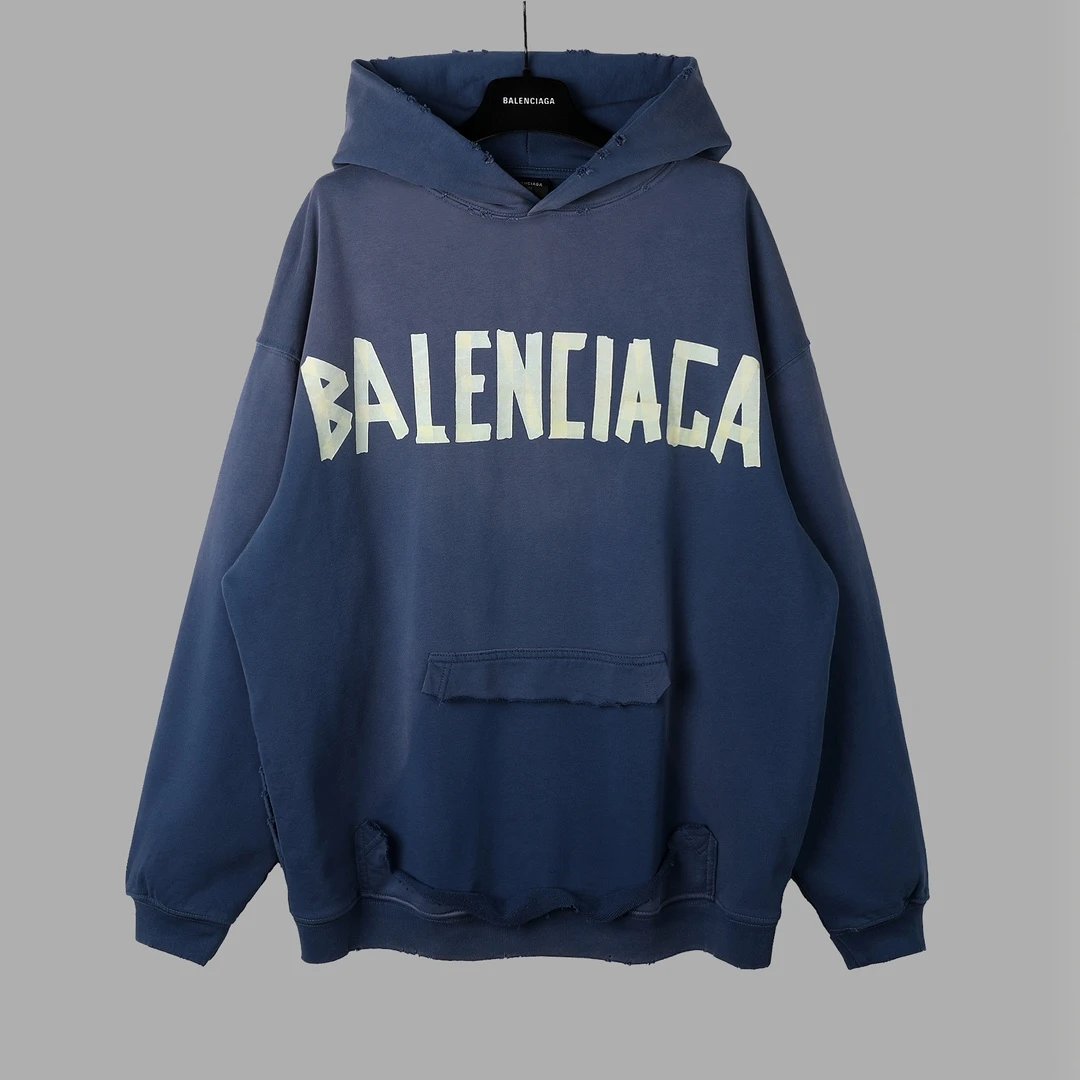 Balenciaga hoodie blue
