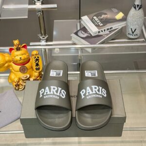 Balenciaga slides gray