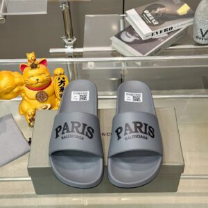 Balenciaga slides gray