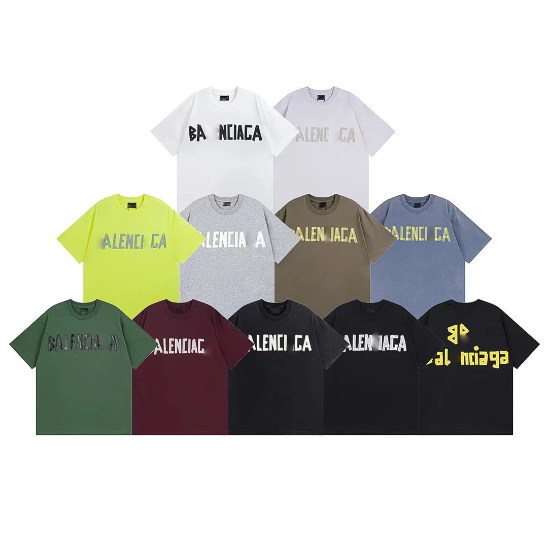 Balenciaga washed multicolor T-shirt collection