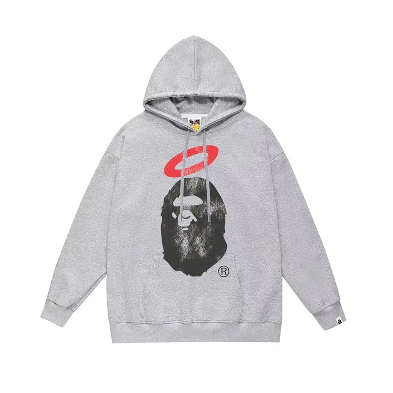 Bape white hoodie in relaxed streetwear style - Image 13