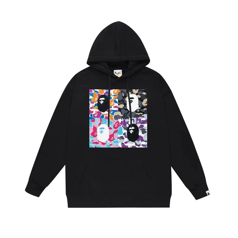 Bape white hoodie in relaxed streetwear style - Image 14