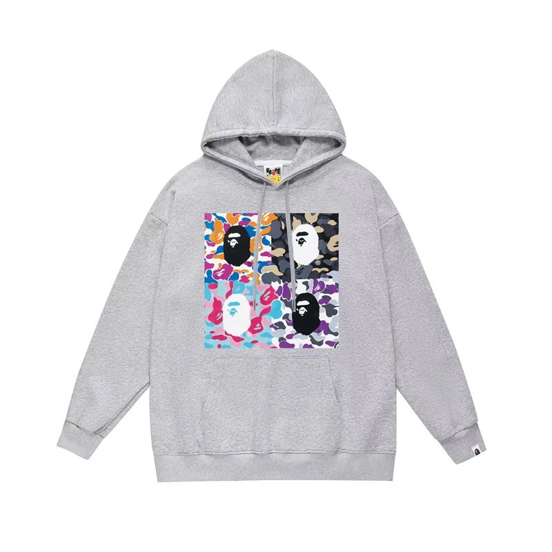 Bape white hoodie in relaxed streetwear style - Image 16