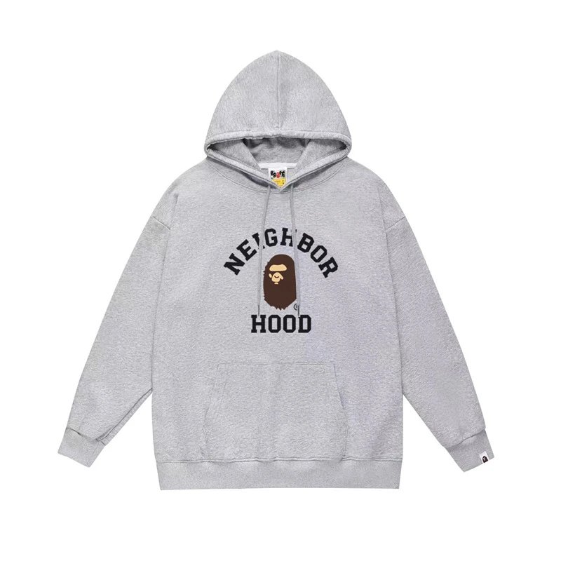 Bape white hoodie in relaxed streetwear style - Image 19