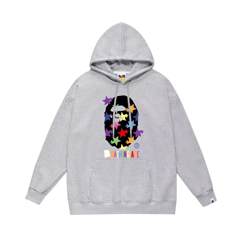 Bape white hoodie in relaxed streetwear style - Image 22