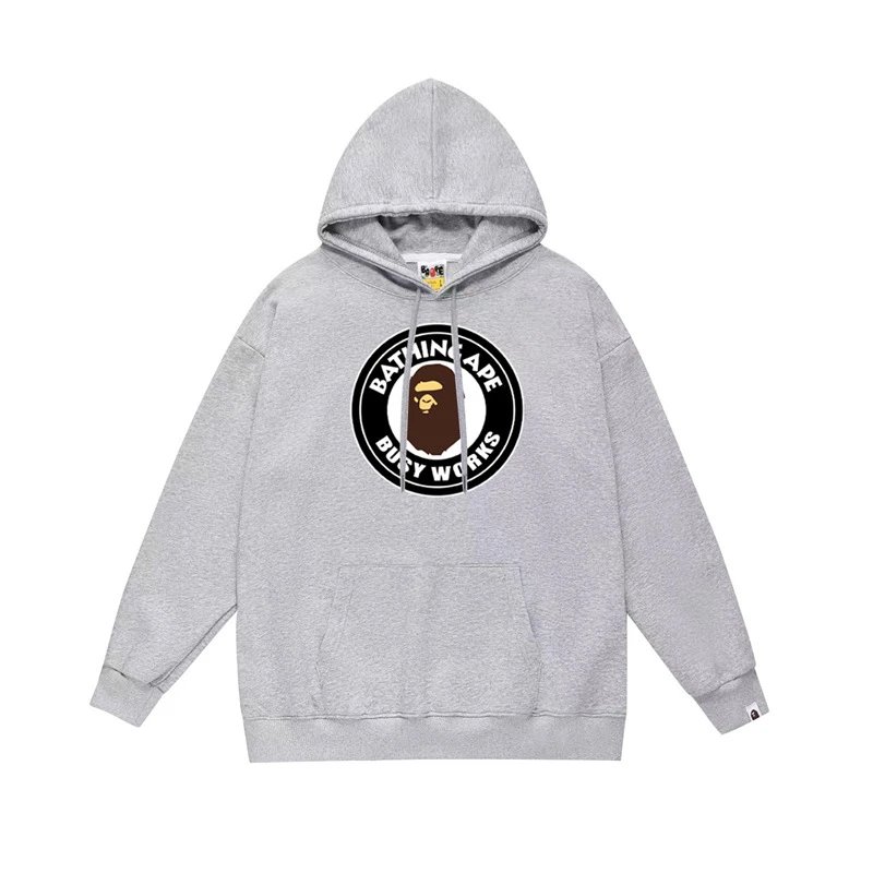 Bape white hoodie in relaxed streetwear style - Image 28