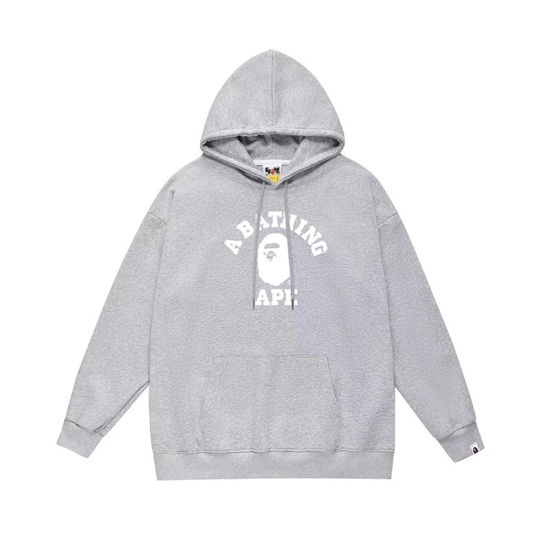 Bape white hoodie in relaxed streetwear style - Image 31