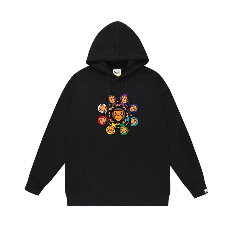 Bape white hoodie in relaxed streetwear style - Image 32