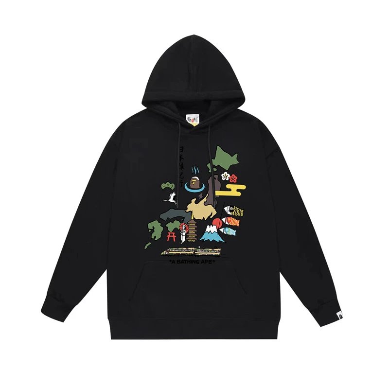 Bape white hoodie in relaxed streetwear style - Image 41