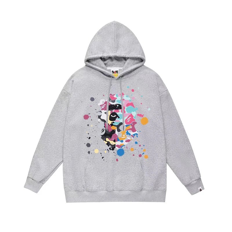 Bape white hoodie in relaxed streetwear style - Image 10