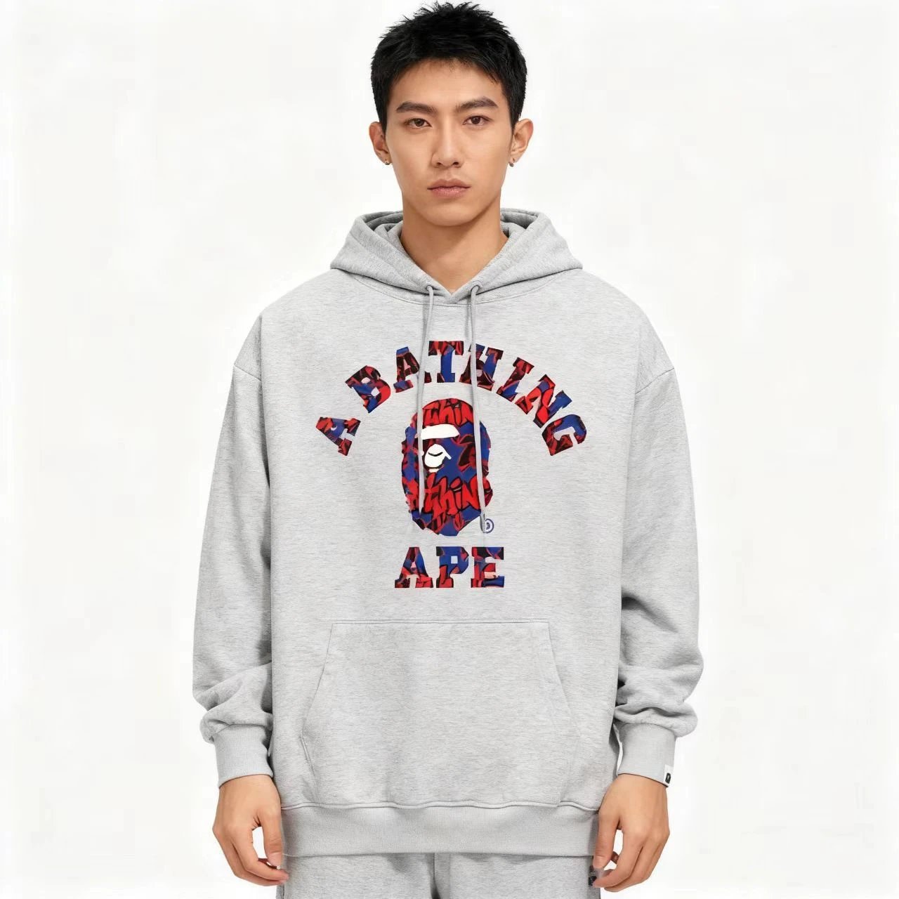 Bape hoodie white