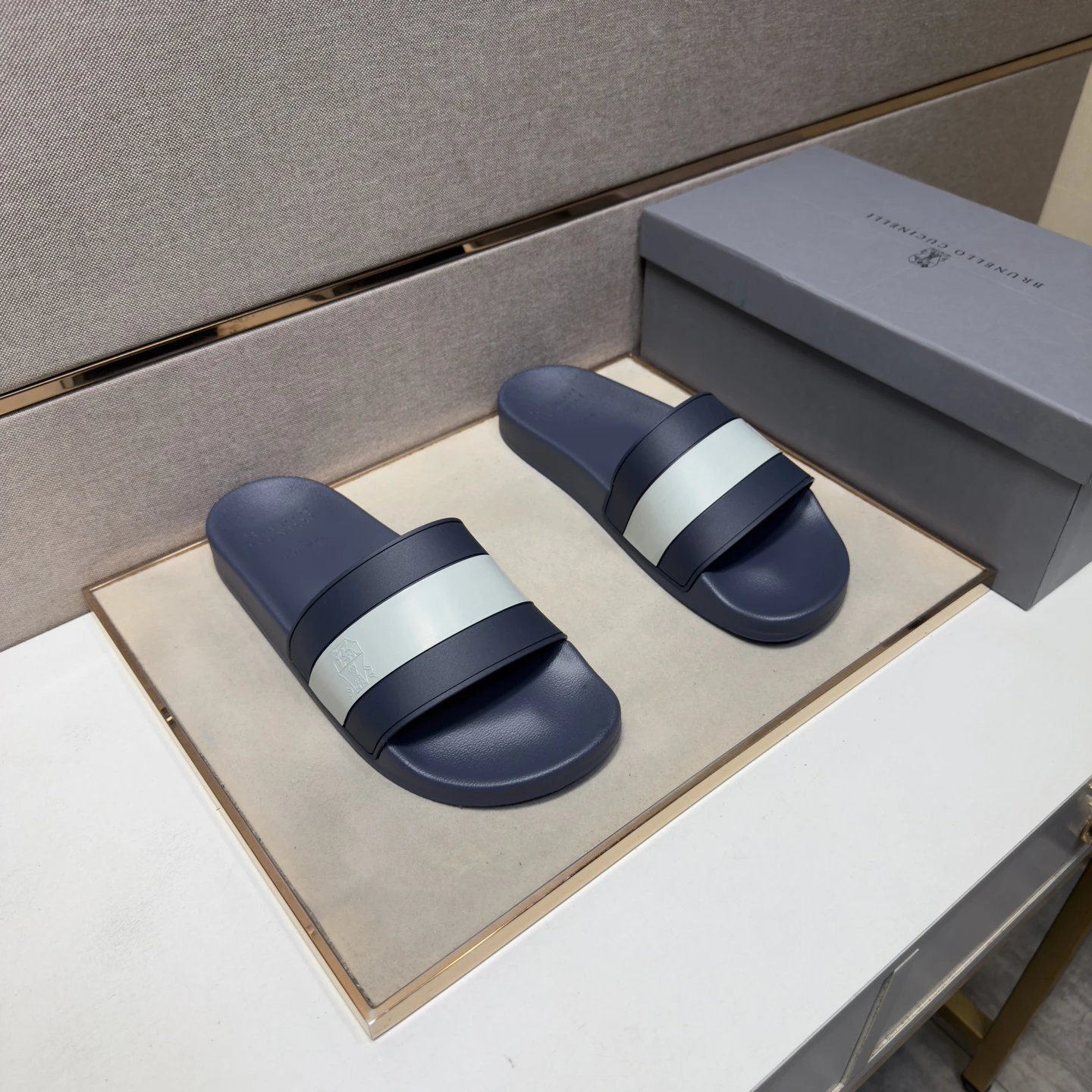 Brunello Cucinelli slides black