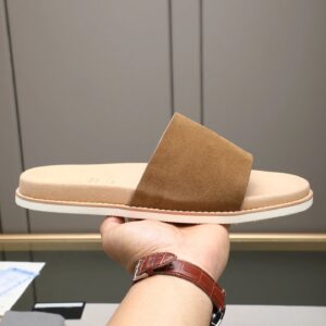 Brunello Cucinelli slides brown