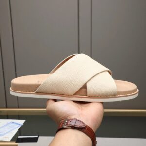Brunello Cucinelli slides gray