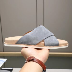 Brunello Cucinelli slides gray