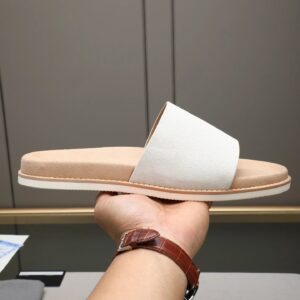 Brunello Cucinelli slides gray