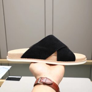 Brunello Cucinelli slides gray