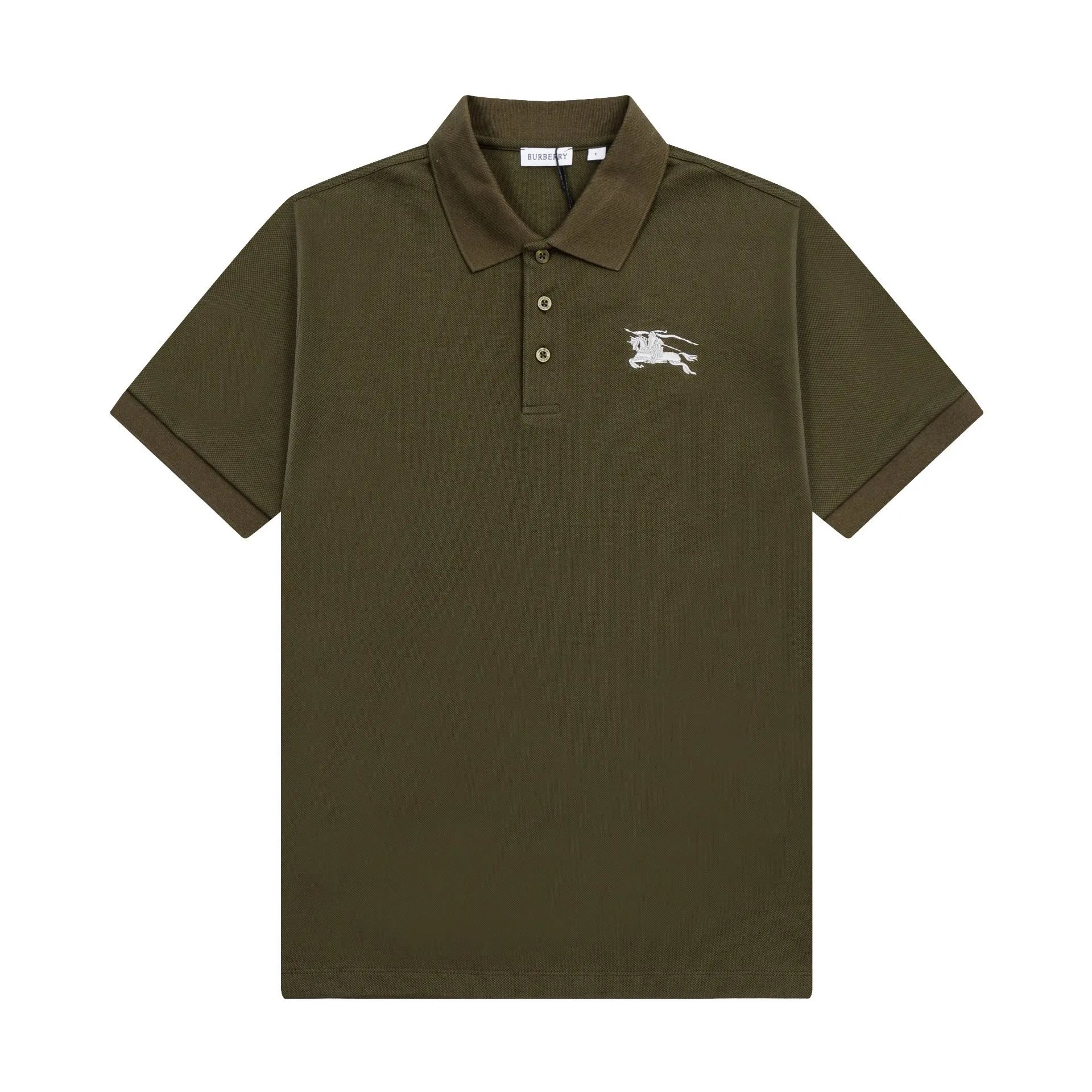 Burberry green T-shirt in casual streetwear style