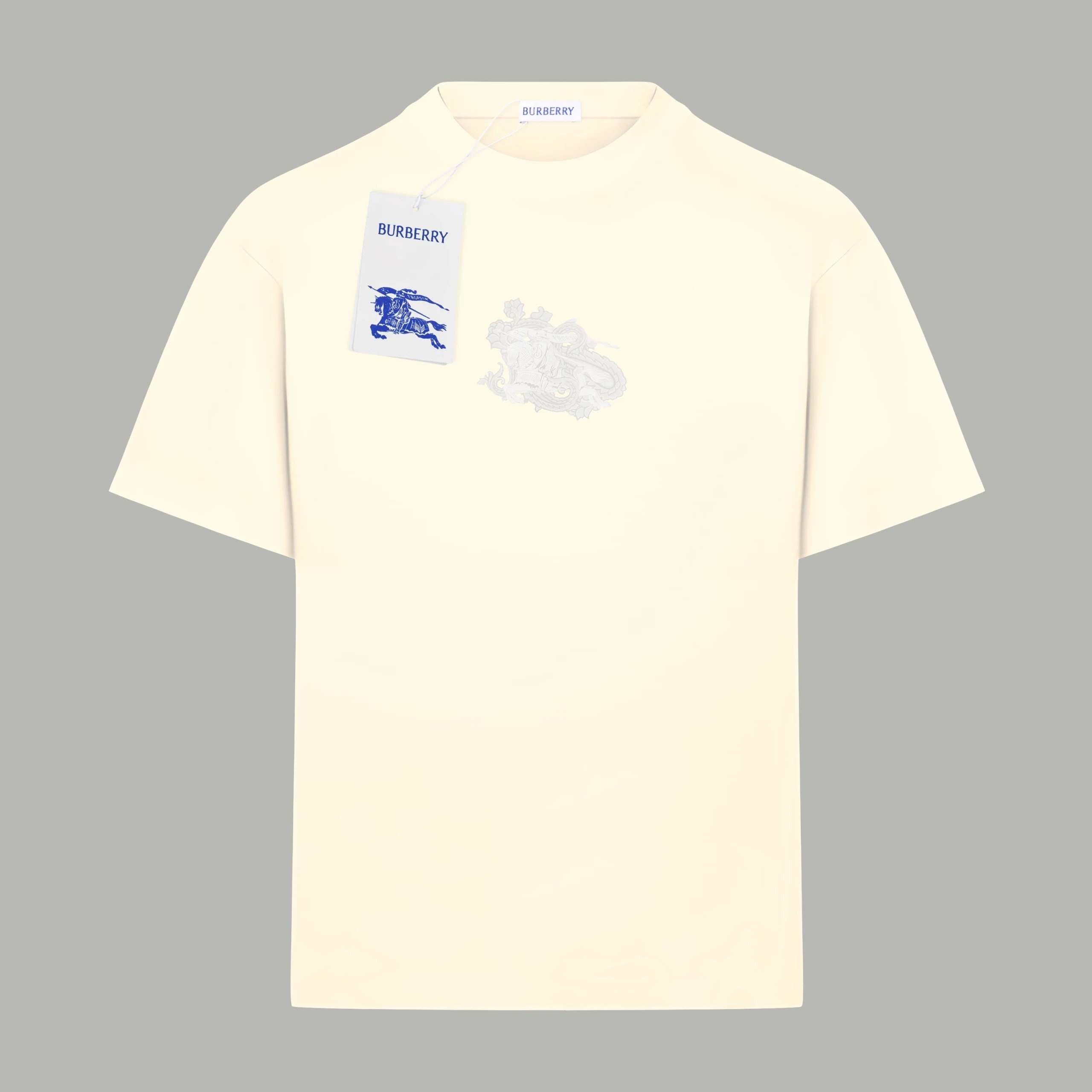 Burberry white T-shirt in casual streetwear style