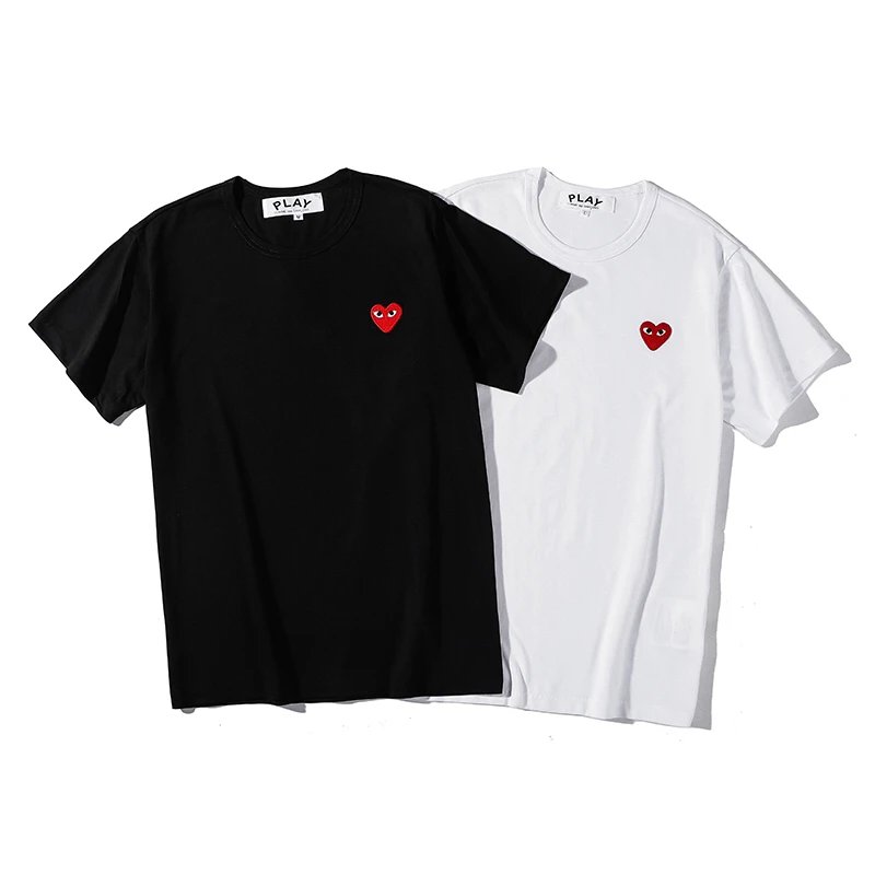 CDG heart multicolor T-shirt collection