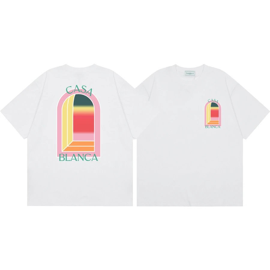 Casablanca graphic print black T-shirt in casual streetwear style - Image 17