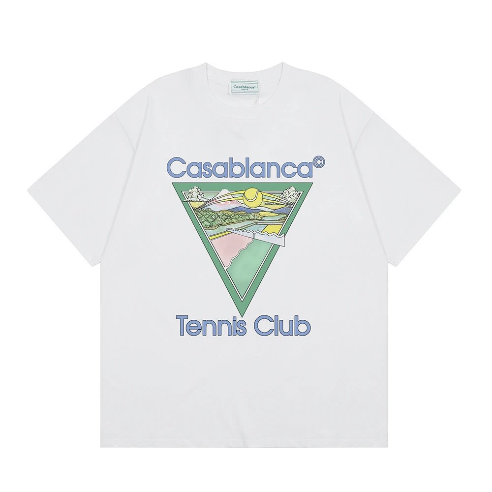 Casablanca graphic print black T-shirt in casual streetwear style - Image 21