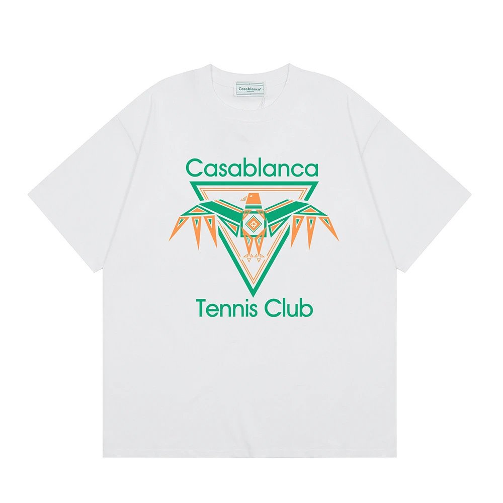 Casablanca graphic print black T-shirt in casual streetwear style - Image 23