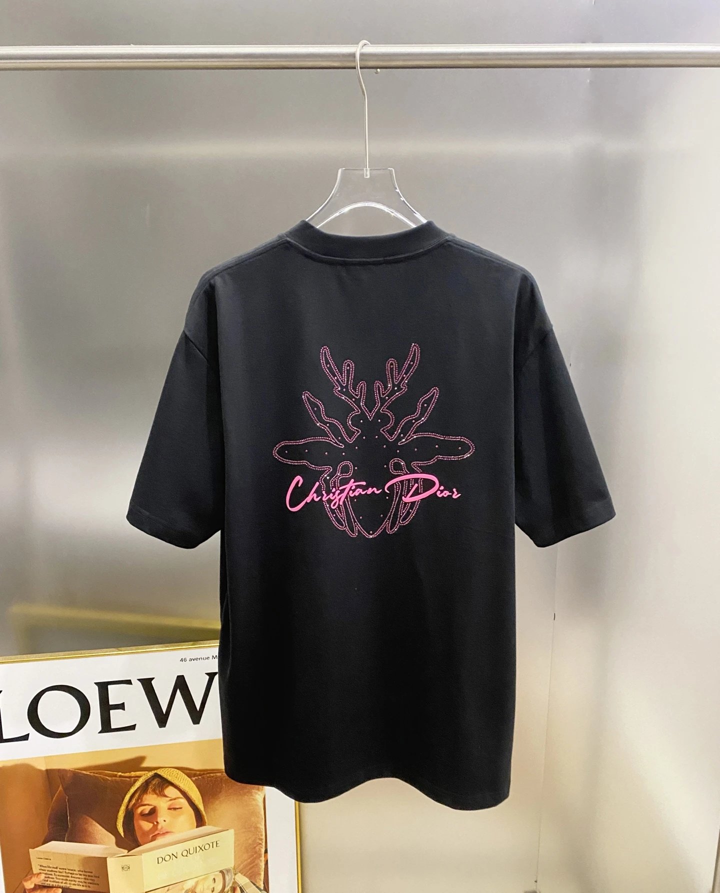 Chrome Hearts black T-shirt in casual streetwear style
