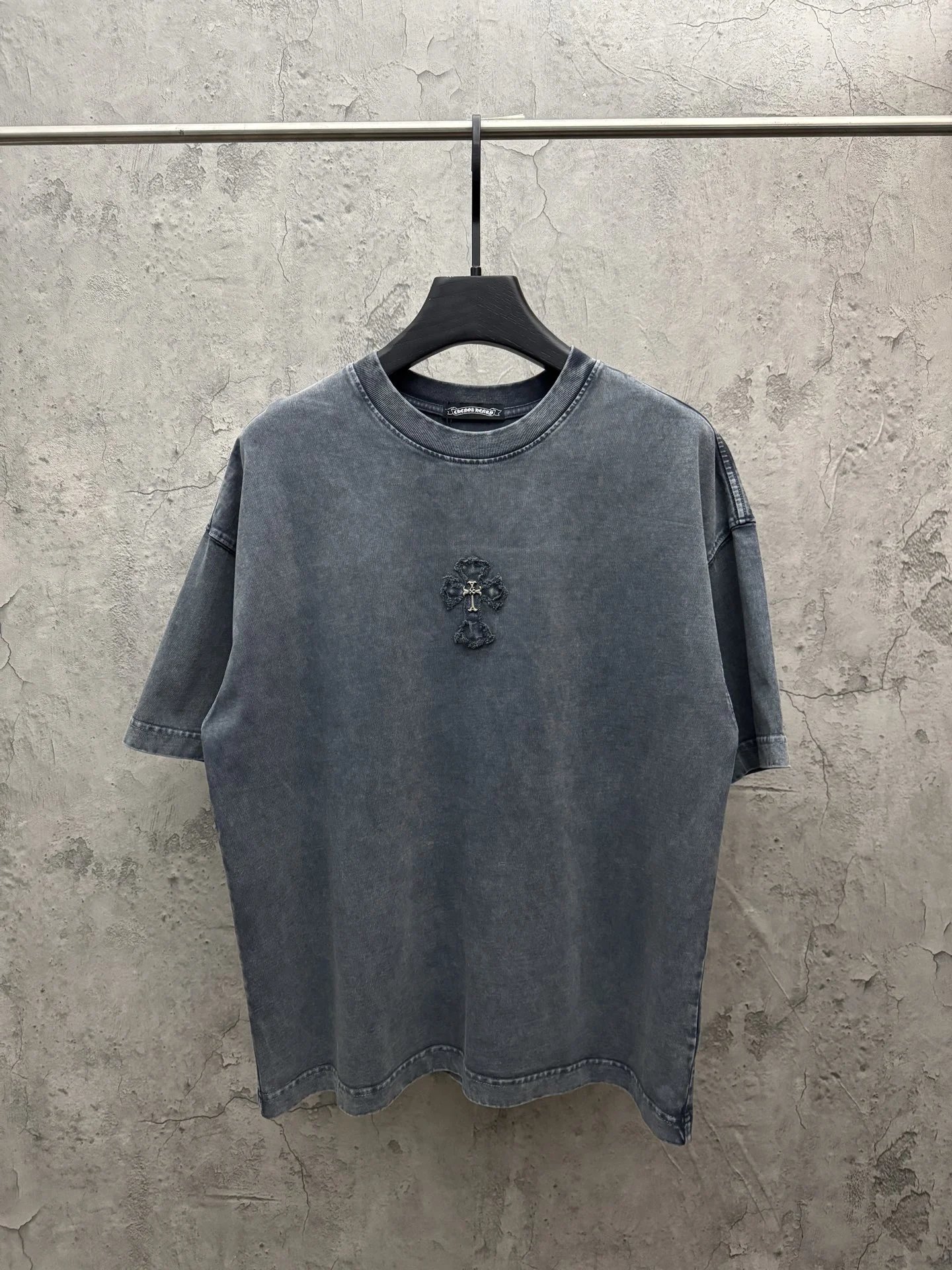 Chrome Hearts black T-shirt in casual streetwear style