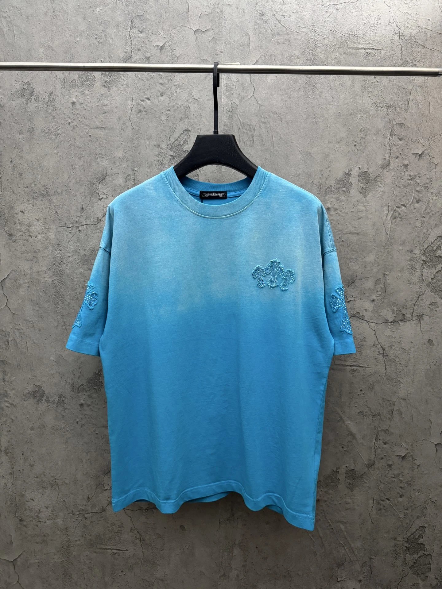 Chrome Hearts green T-shirt in casual streetwear style