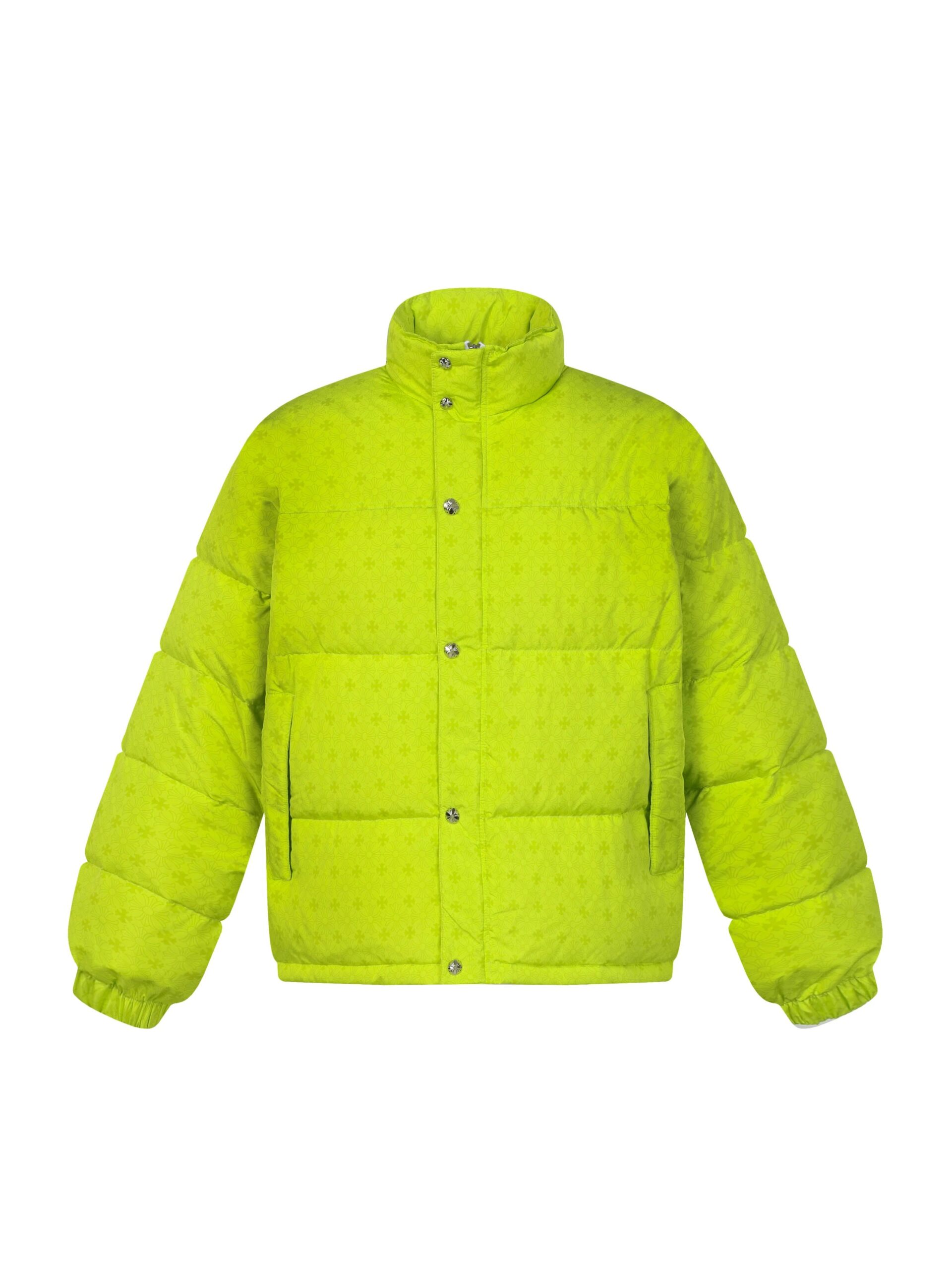 Chrome Hearts puffer jacket green