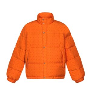 Chrome Hearts puffer jacket orange