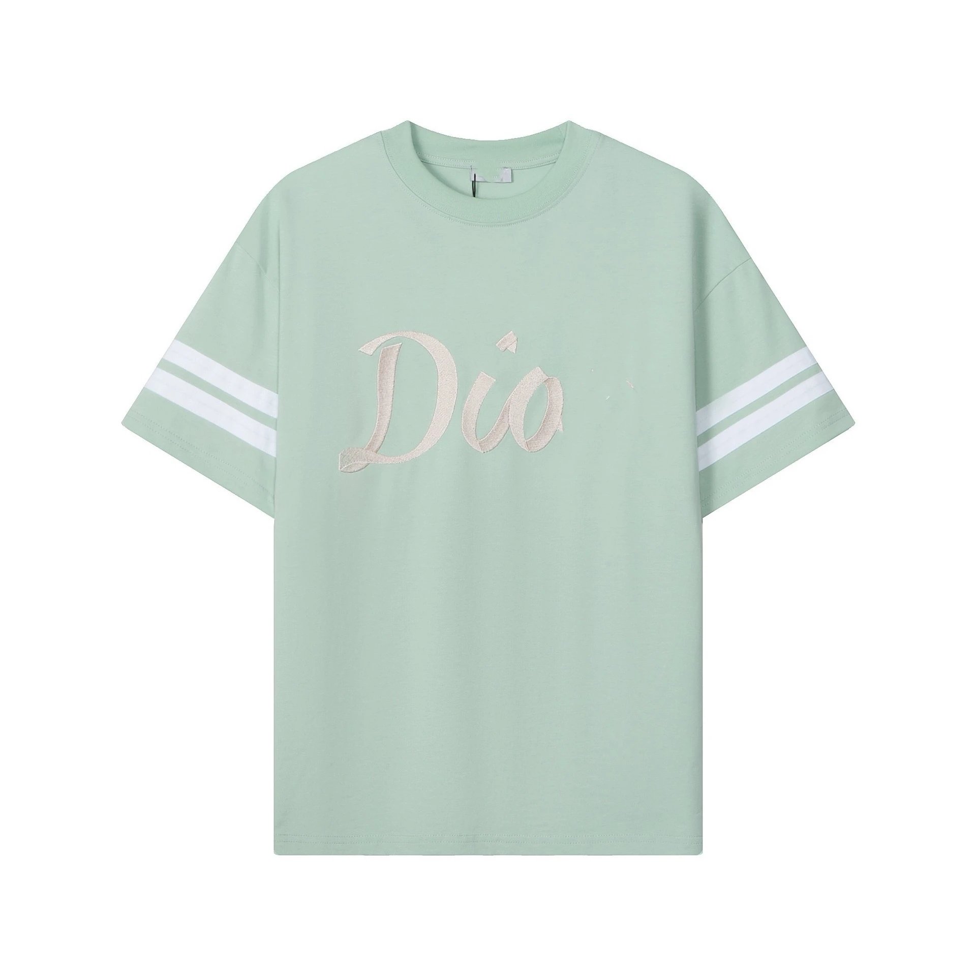 Dior embroidered khaki T-shirt in casual streetwear style - Image 21