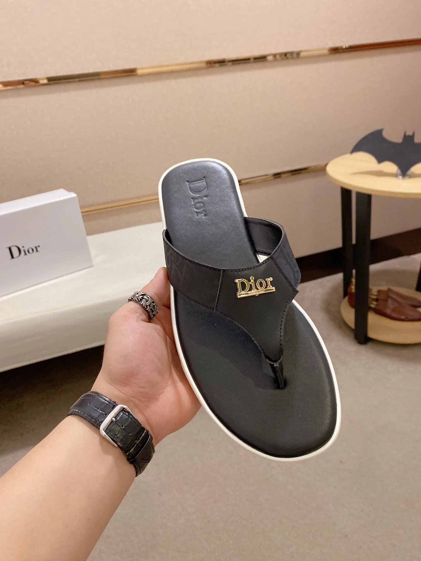 Dior slides gray