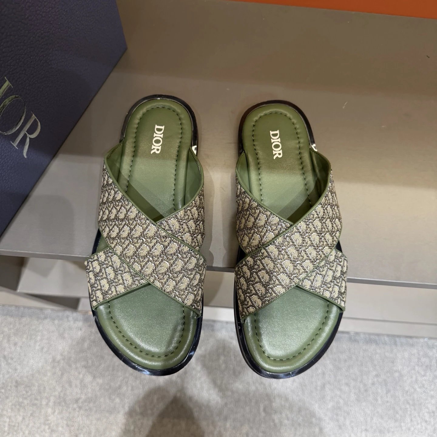Dior slides green
