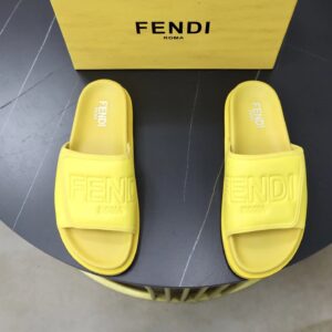 Fendi slides yellow