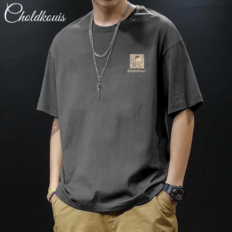 Foreign Trade blue T-shirt in casual streetwear style - Image 6