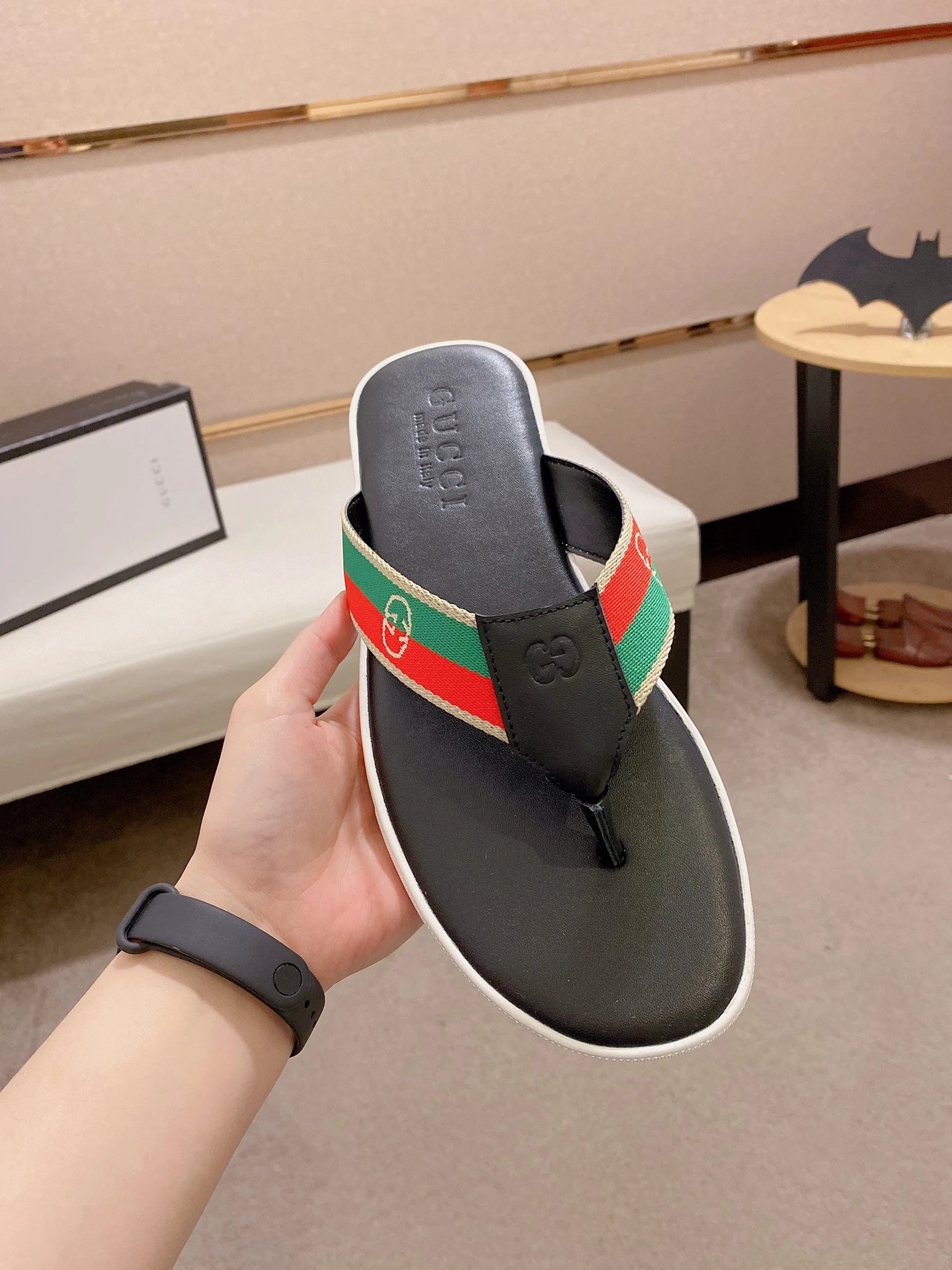 Gucci slides gray