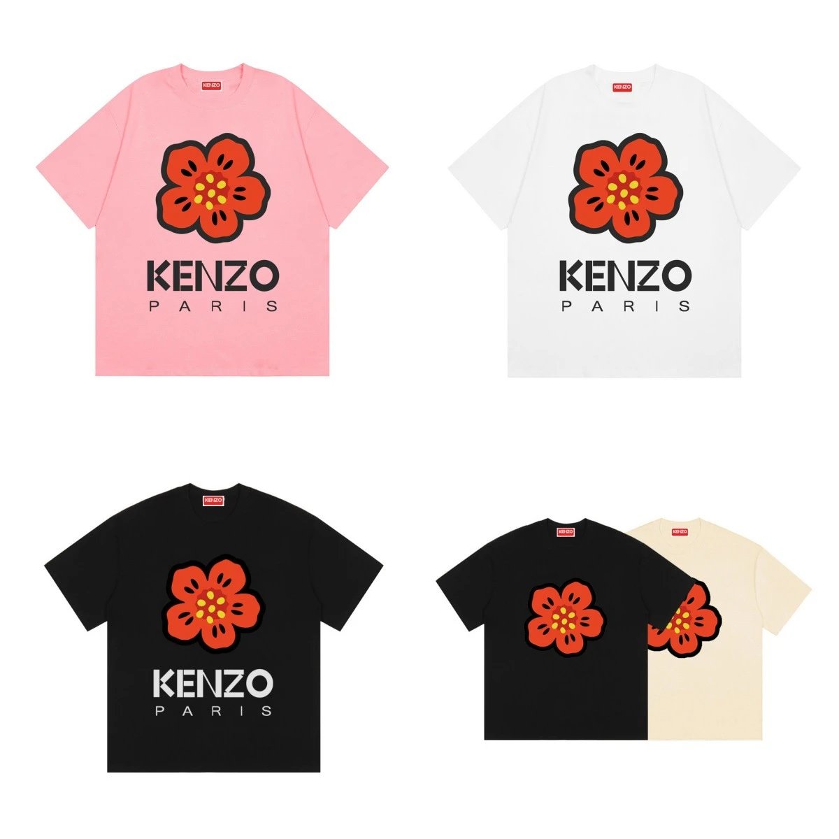 Kenzo black T-shirt in casual streetwear style