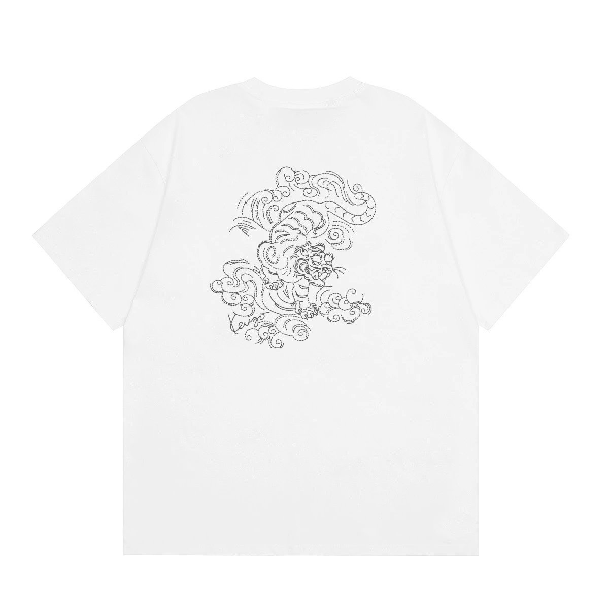 Kenzo black T-shirt in casual streetwear style - Image 21