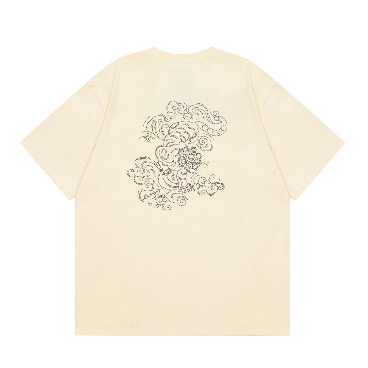 Kenzo black T-shirt in casual streetwear style - Image 22