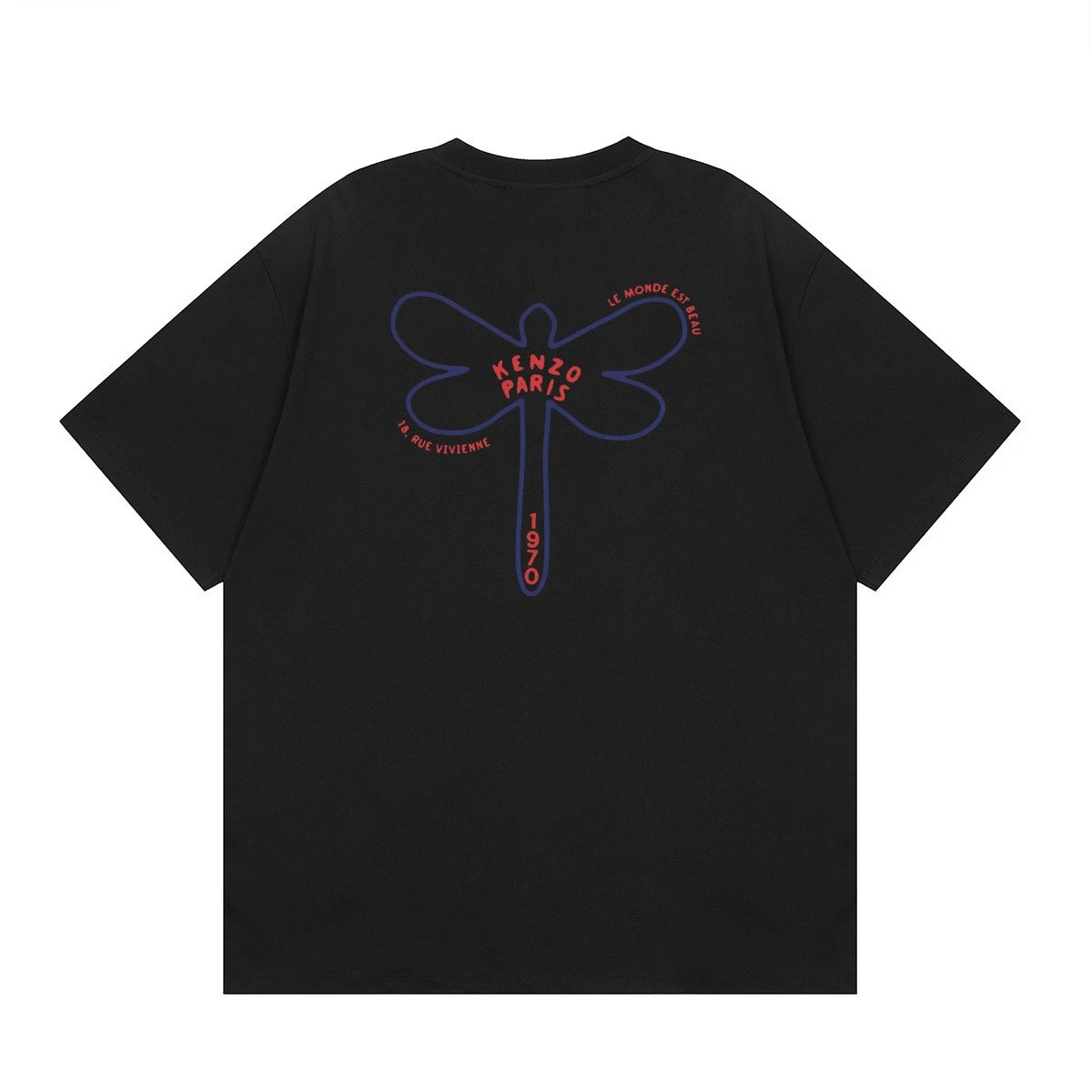 Kenzo black T-shirt in casual streetwear style - Image 29