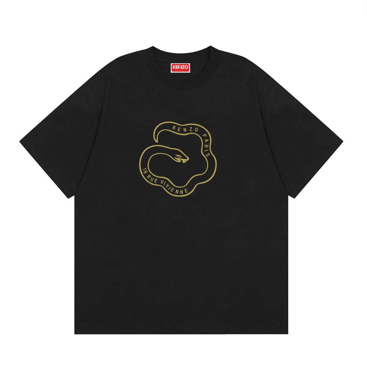 Kenzo black T-shirt in casual streetwear style - Image 31