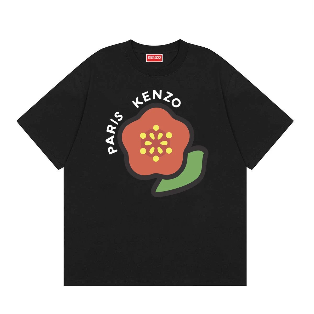 Kenzo black T-shirt in casual streetwear style - Image 33