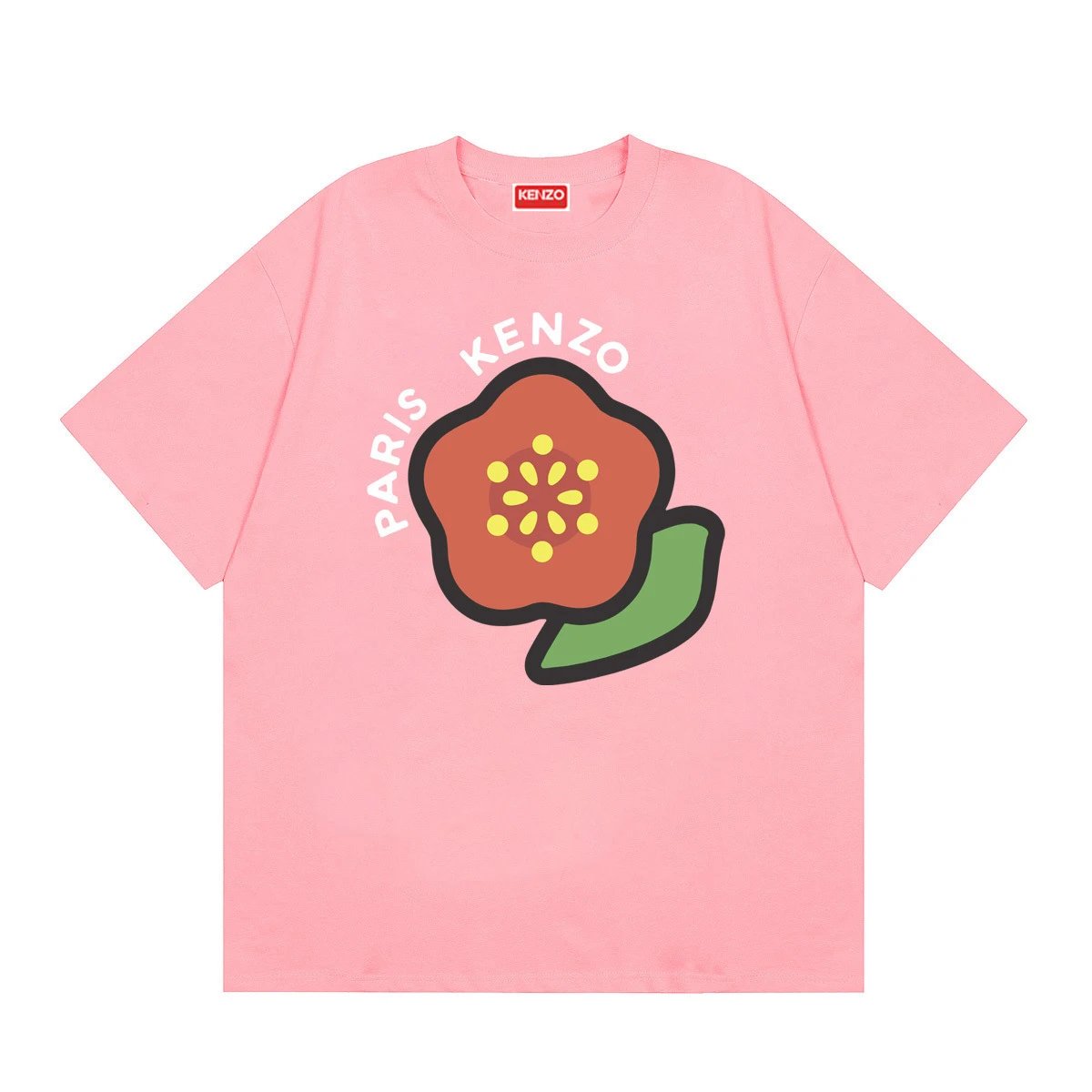 Kenzo black T-shirt in casual streetwear style - Image 36