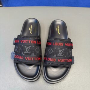 Louis Vuitton slides black