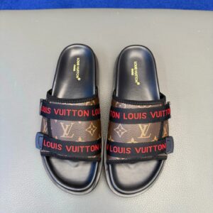 Louis Vuitton slides gray