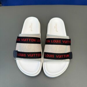 Louis Vuitton slides gray