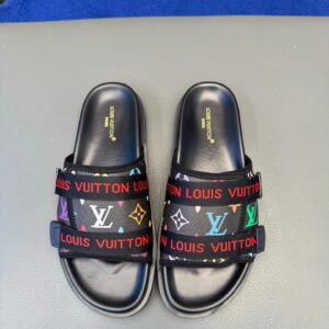 Louis Vuitton slides gray