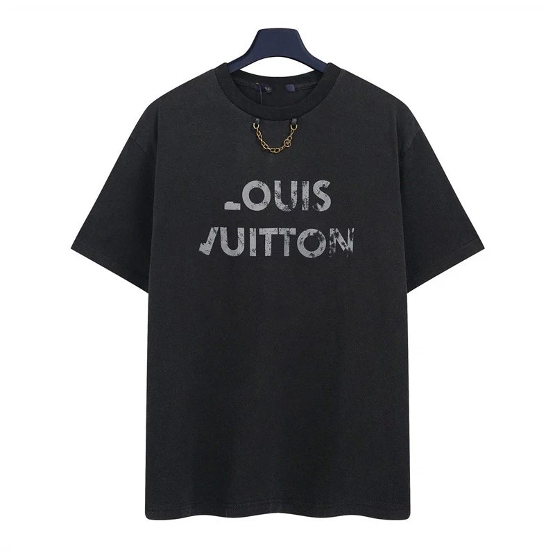 Louis Vuitton washed black T-shirt in casual streetwear style - Image 15